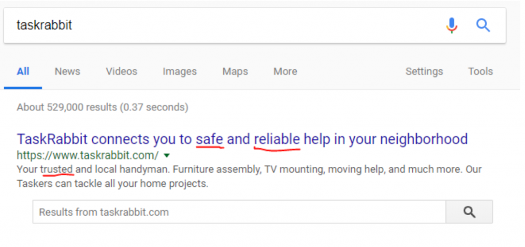 Task Rabbit Google Search